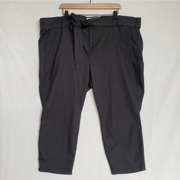 Torrid Twill Tie Front Utility Pants NWT - Picture 3 of 10